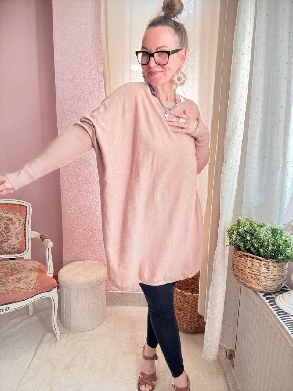 Pulli Wohlfühlweite Nude - FROLLEIN KÄTHE Shop