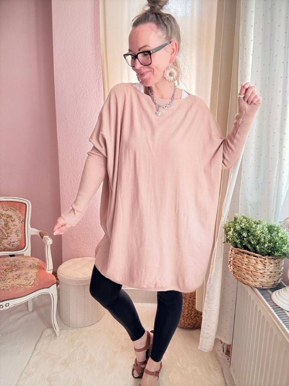 Pulli Wohlfühlweite Nude - FROLLEIN KÄTHE Shop