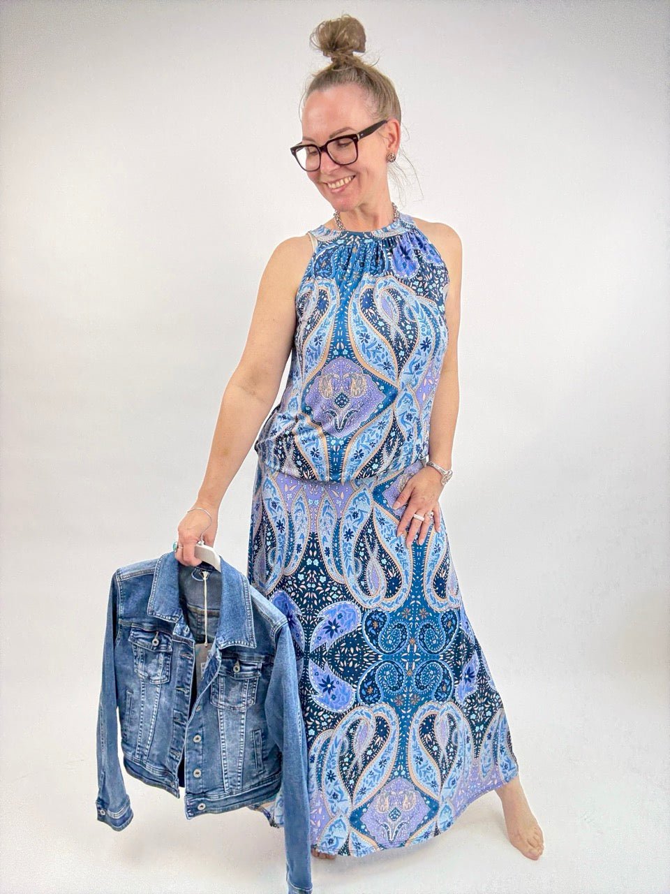 Rock Alice Paisley Blau - FROLLEIN KÄTHE Shop
