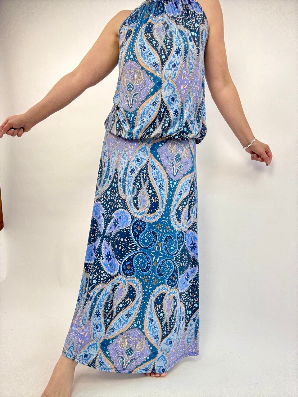 Rock Alice Paisley Blau - FROLLEIN KÄTHE Shop