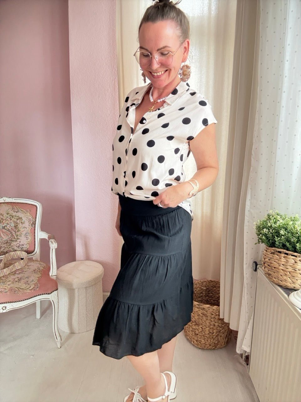 Rock Alte Liebe Schwarz - FROLLEIN KÄTHE Shop