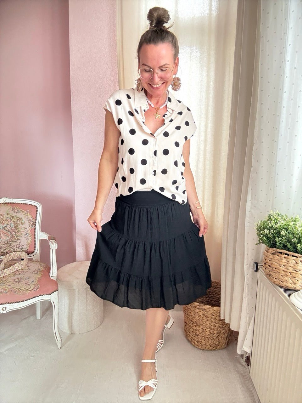 Rock Alte Liebe Schwarz - FROLLEIN KÄTHE Shop