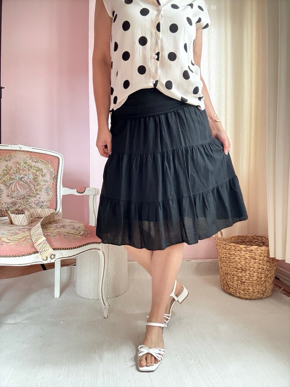 Rock Alte Liebe Schwarz - FROLLEIN KÄTHE Shop