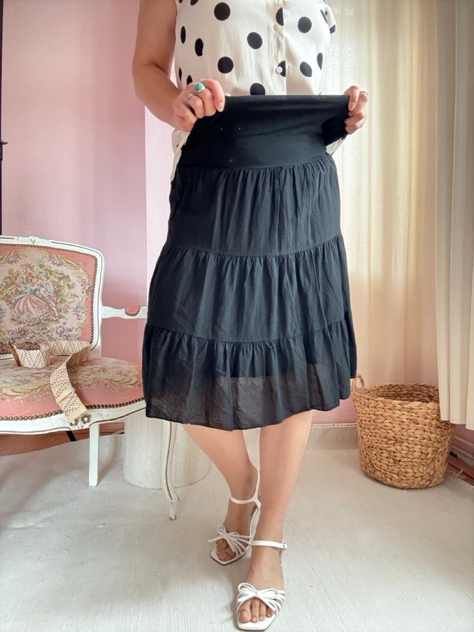 Rock Alte Liebe Schwarz - FROLLEIN KÄTHE Shop