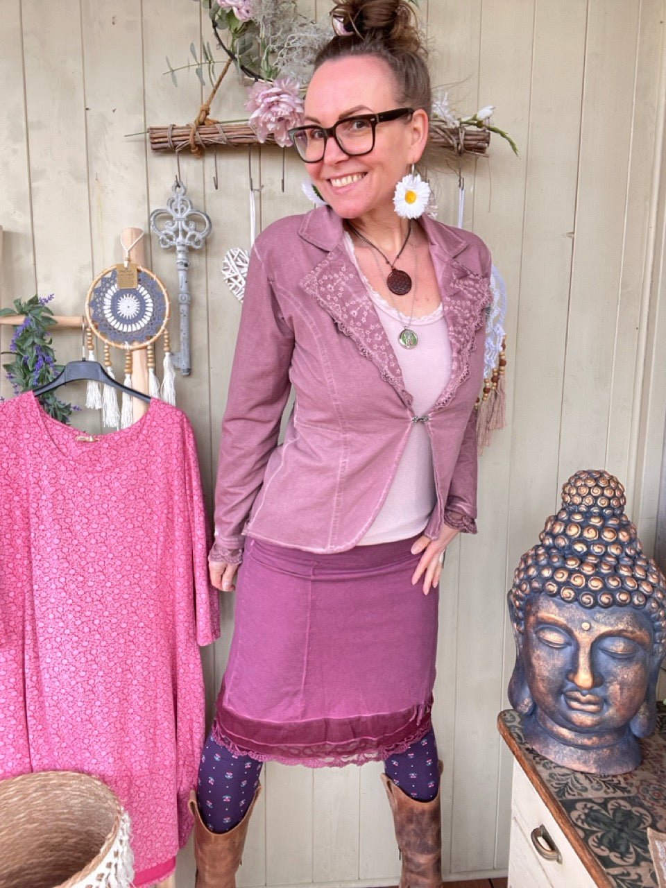 Rock Edda Fuchsia - FROLLEIN KÄTHE Shop