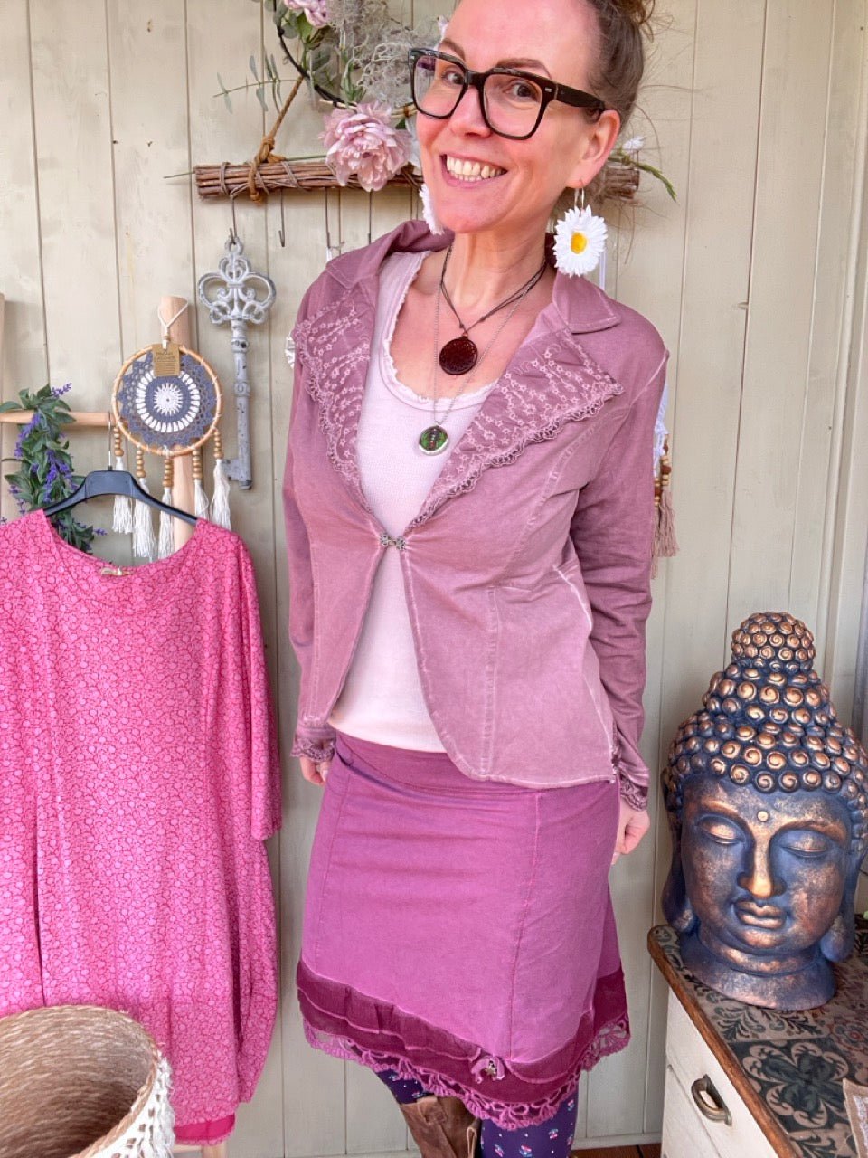 Rock Edda Fuchsia - FROLLEIN KÄTHE Shop