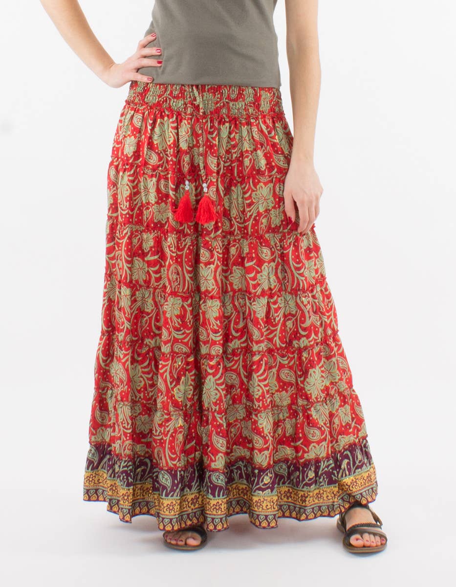 Rock / Kleid Hibiskus Rot - FROLLEIN KÄTHE Shop