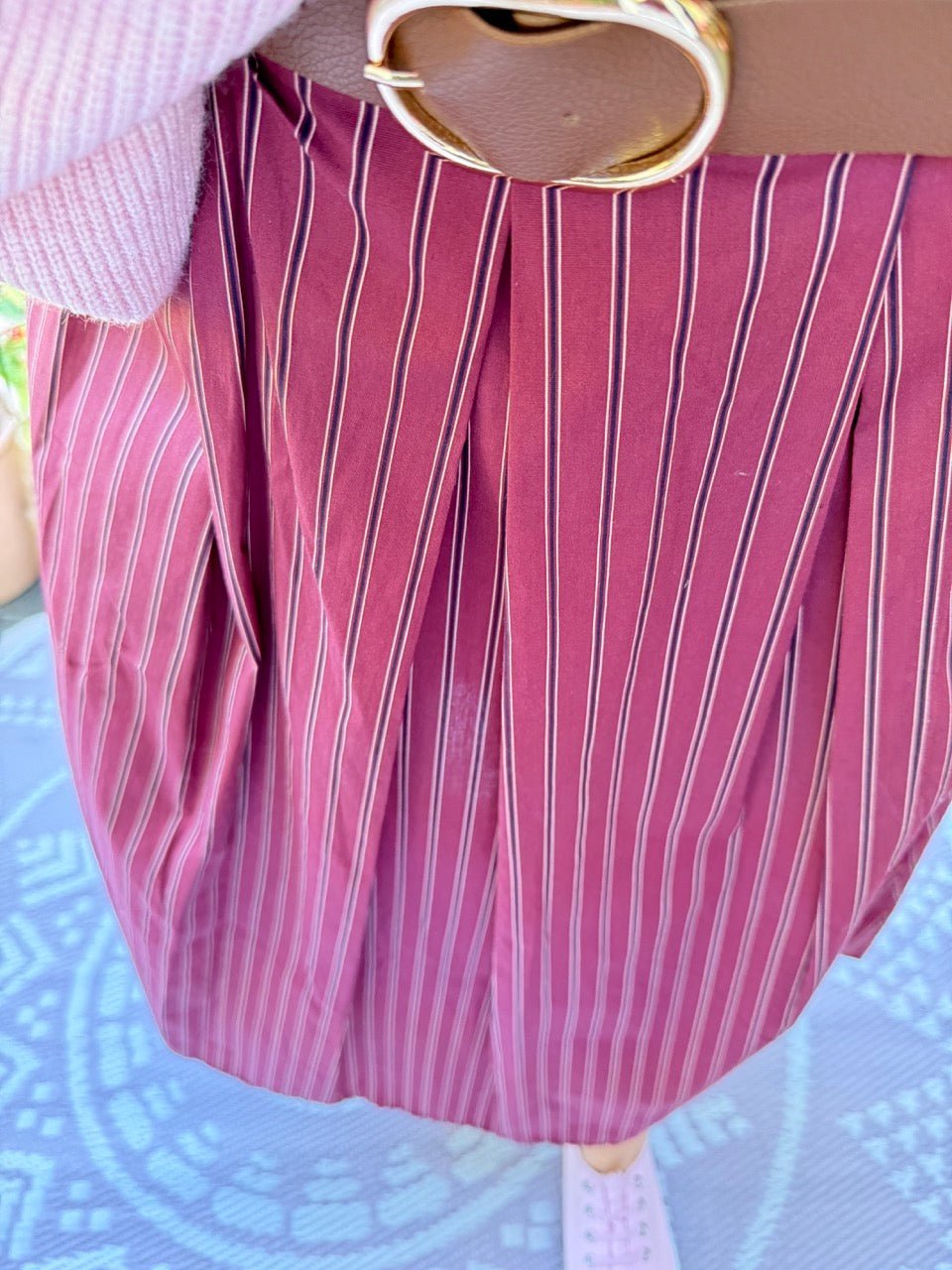 Rock Leni Cherry Stripe - FROLLEIN KÄTHE Shop