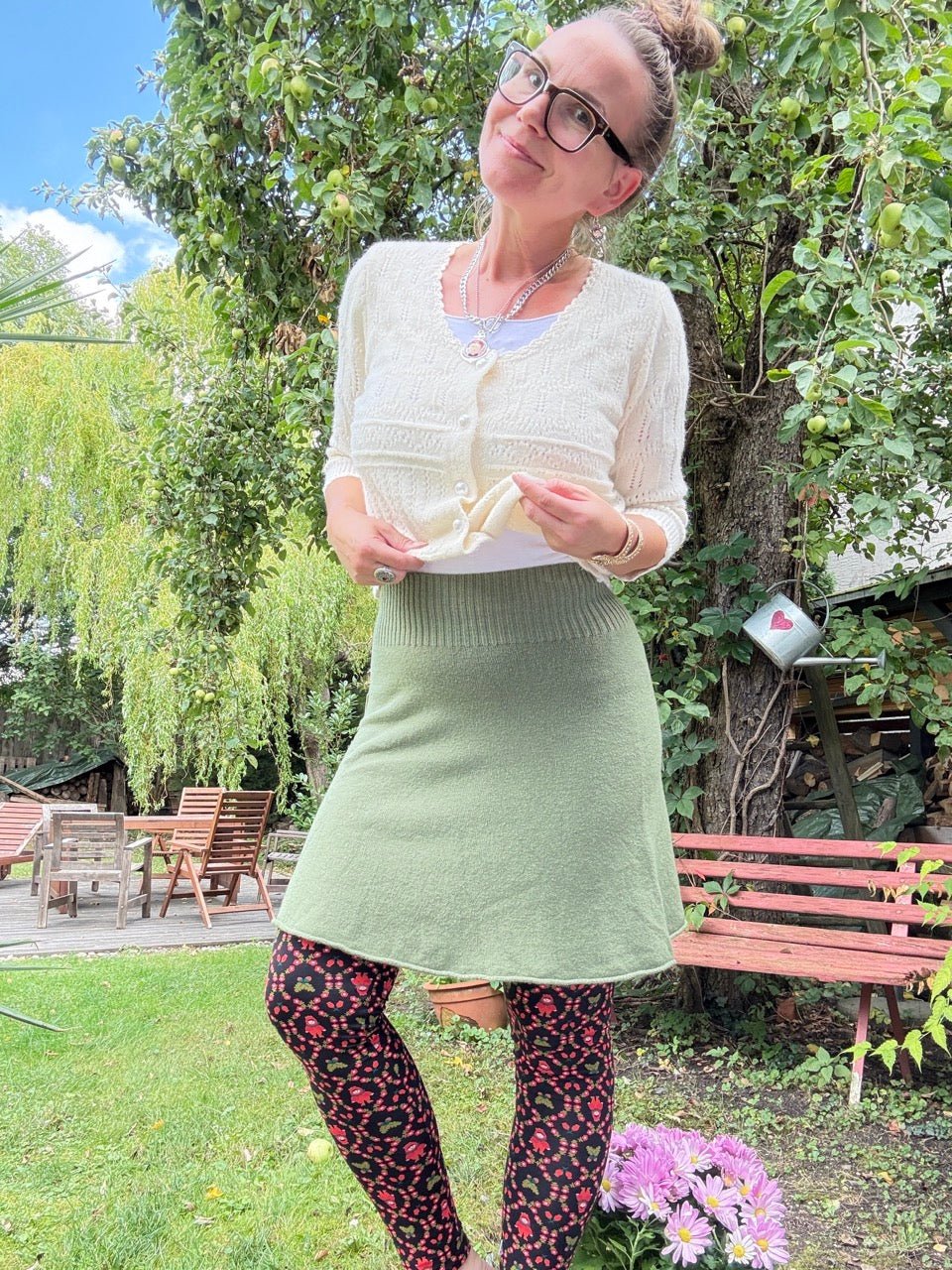 Rock Lilly Leichtigkeit Pistazie - FROLLEIN KÄTHE Shop