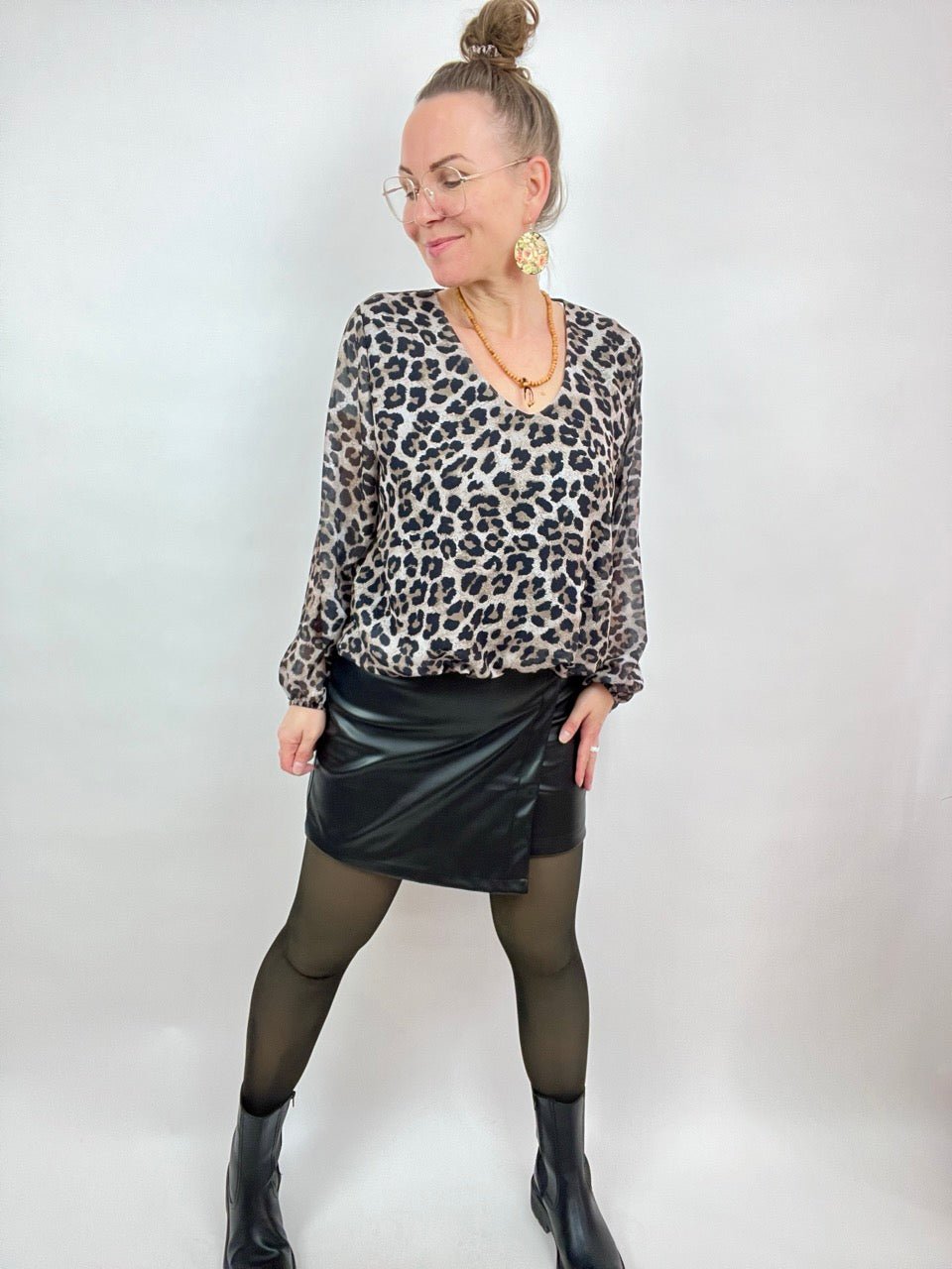Rock Short Black Lederimitat - FROLLEIN KÄTHE Shop