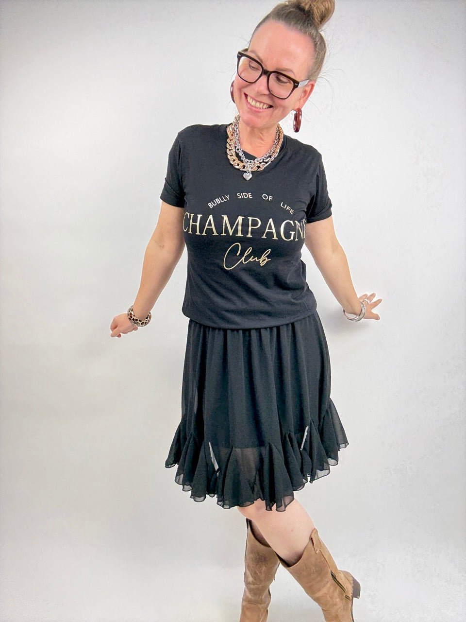 Rock Sofia Schwarz - FROLLEIN KÄTHE Shop