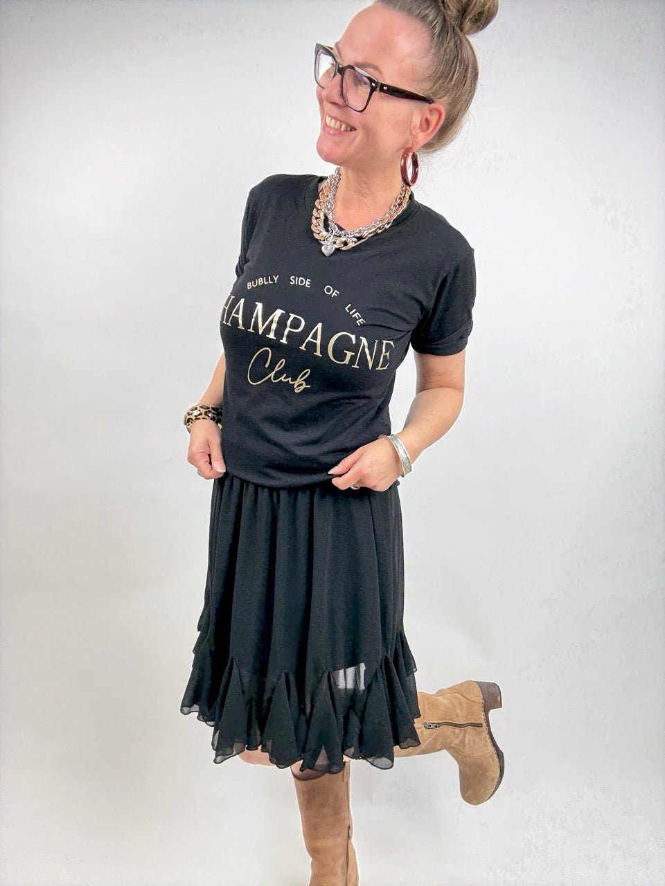 Rock Sofia Schwarz - FROLLEIN KÄTHE Shop