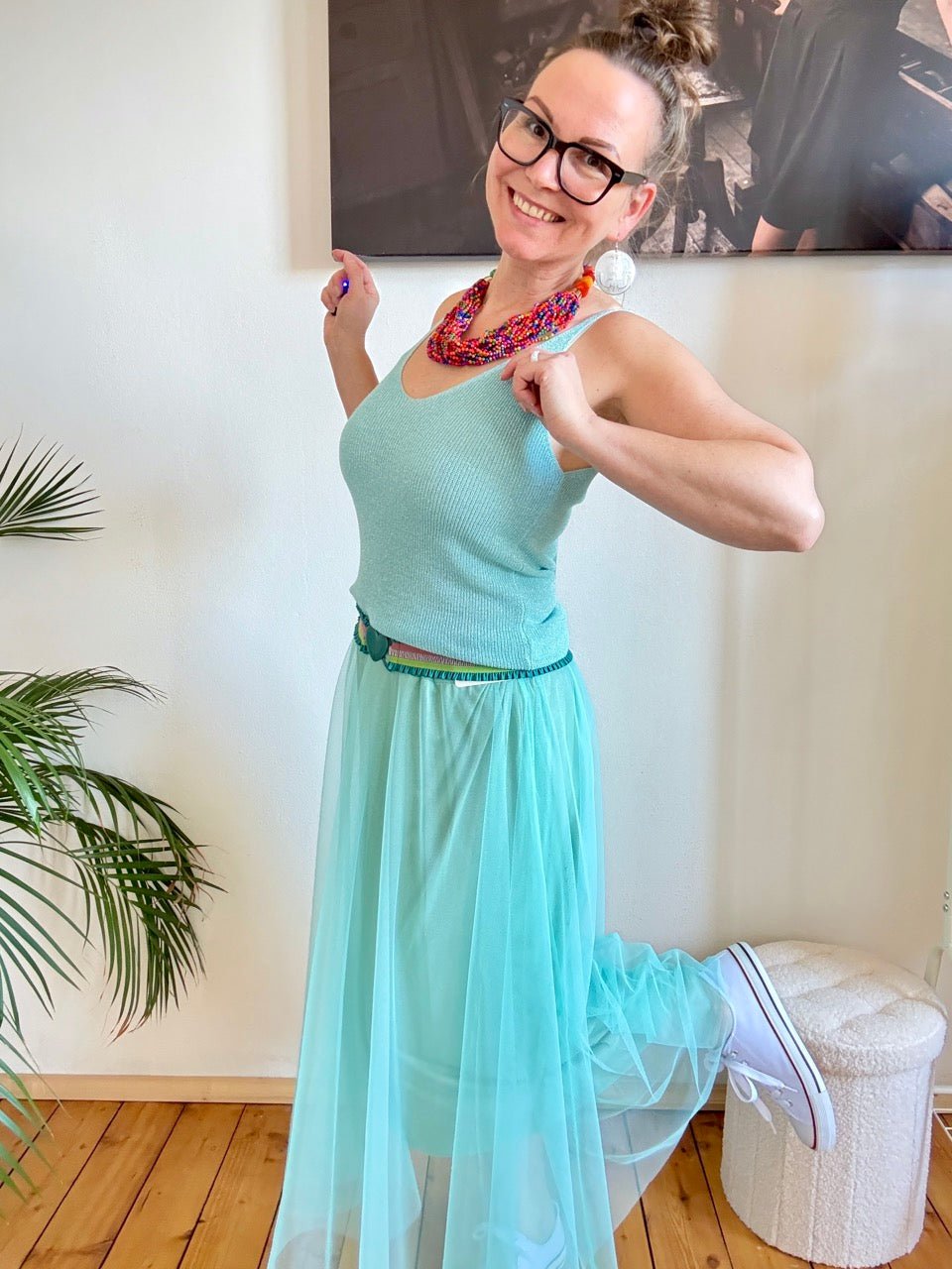 Rock Thea Ozeanblau - FROLLEIN KÄTHE Shop