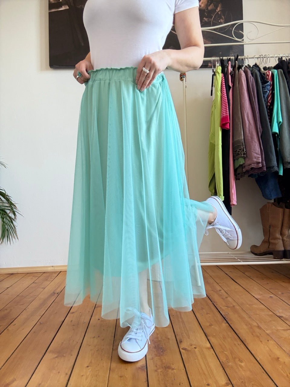 Rock Thea Ozeanblau - FROLLEIN KÄTHE Shop