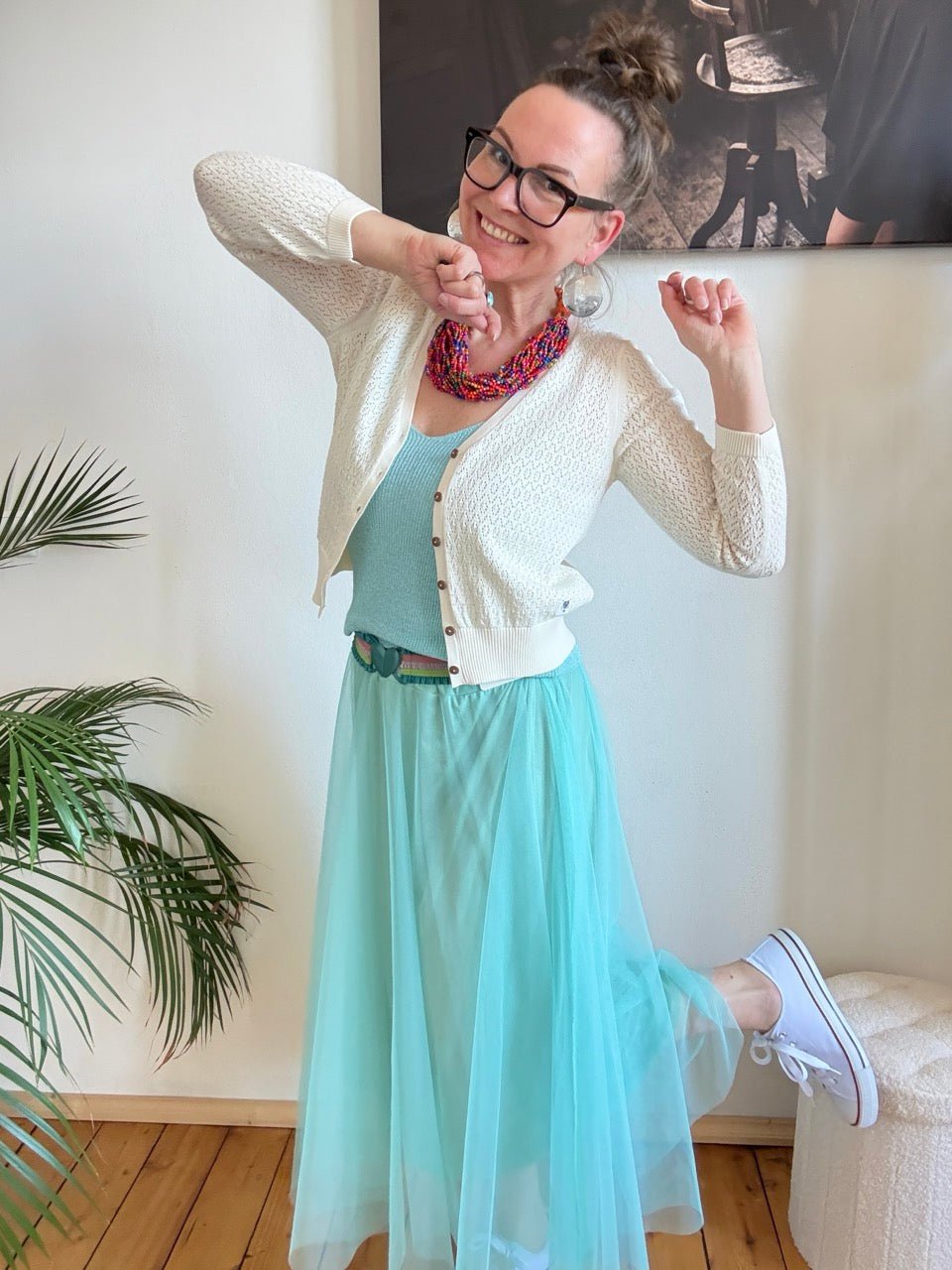 Rock Thea Ozeanblau - FROLLEIN KÄTHE Shop