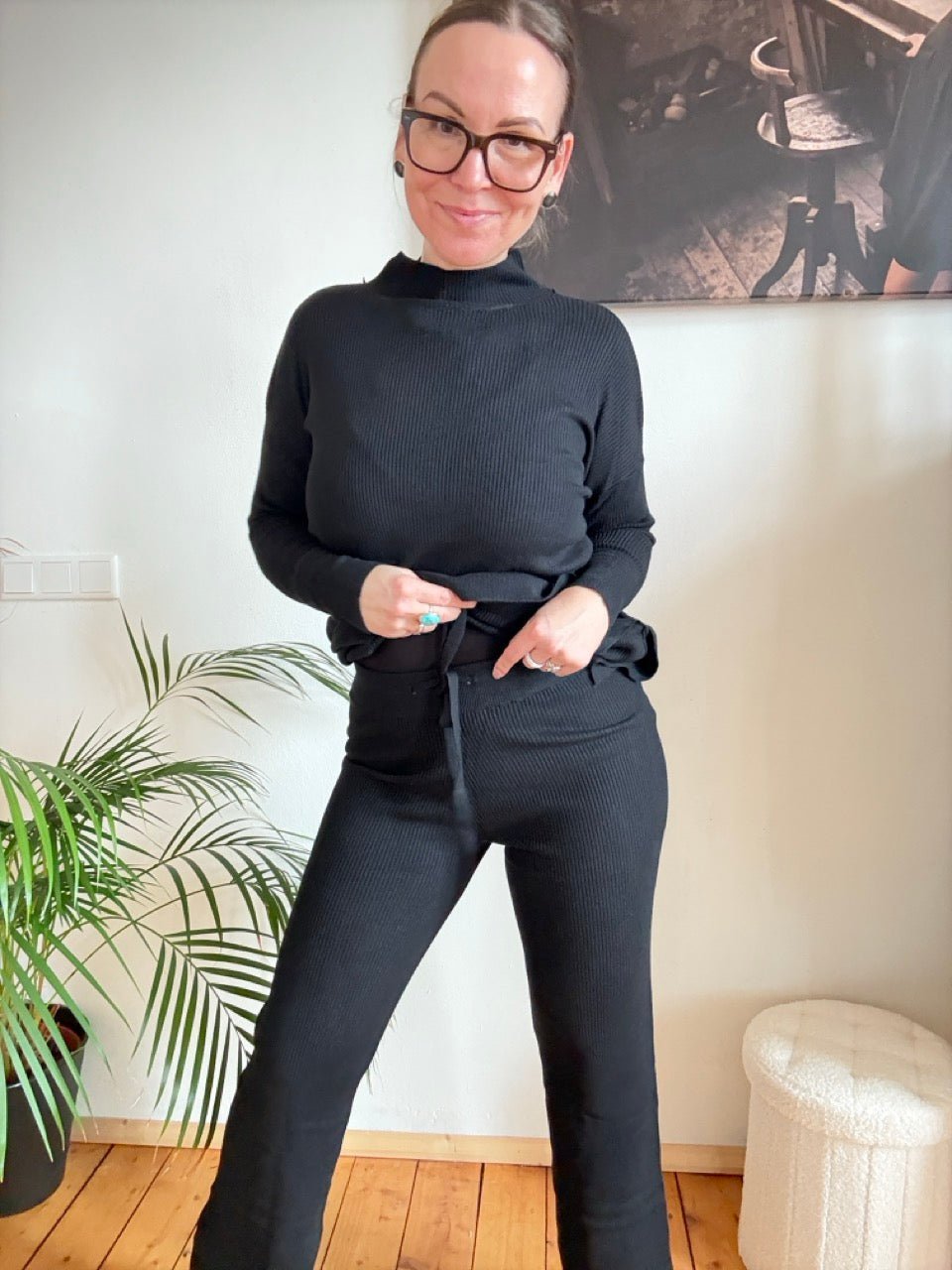 Set Pulli & Hose Schwarz - FROLLEIN KÄTHE Shop