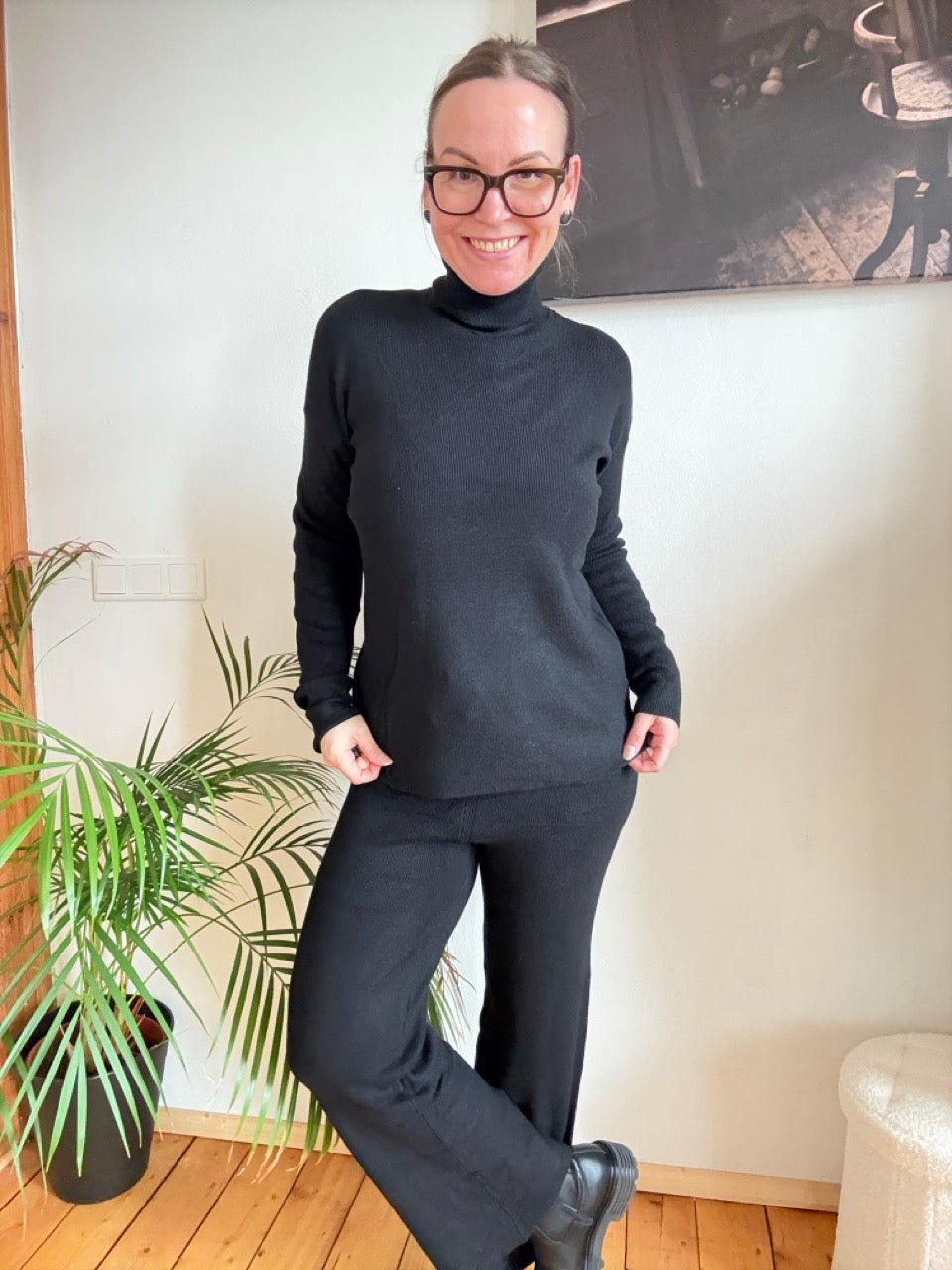 Set Pulli & Hose Schwarz - FROLLEIN KÄTHE Shop