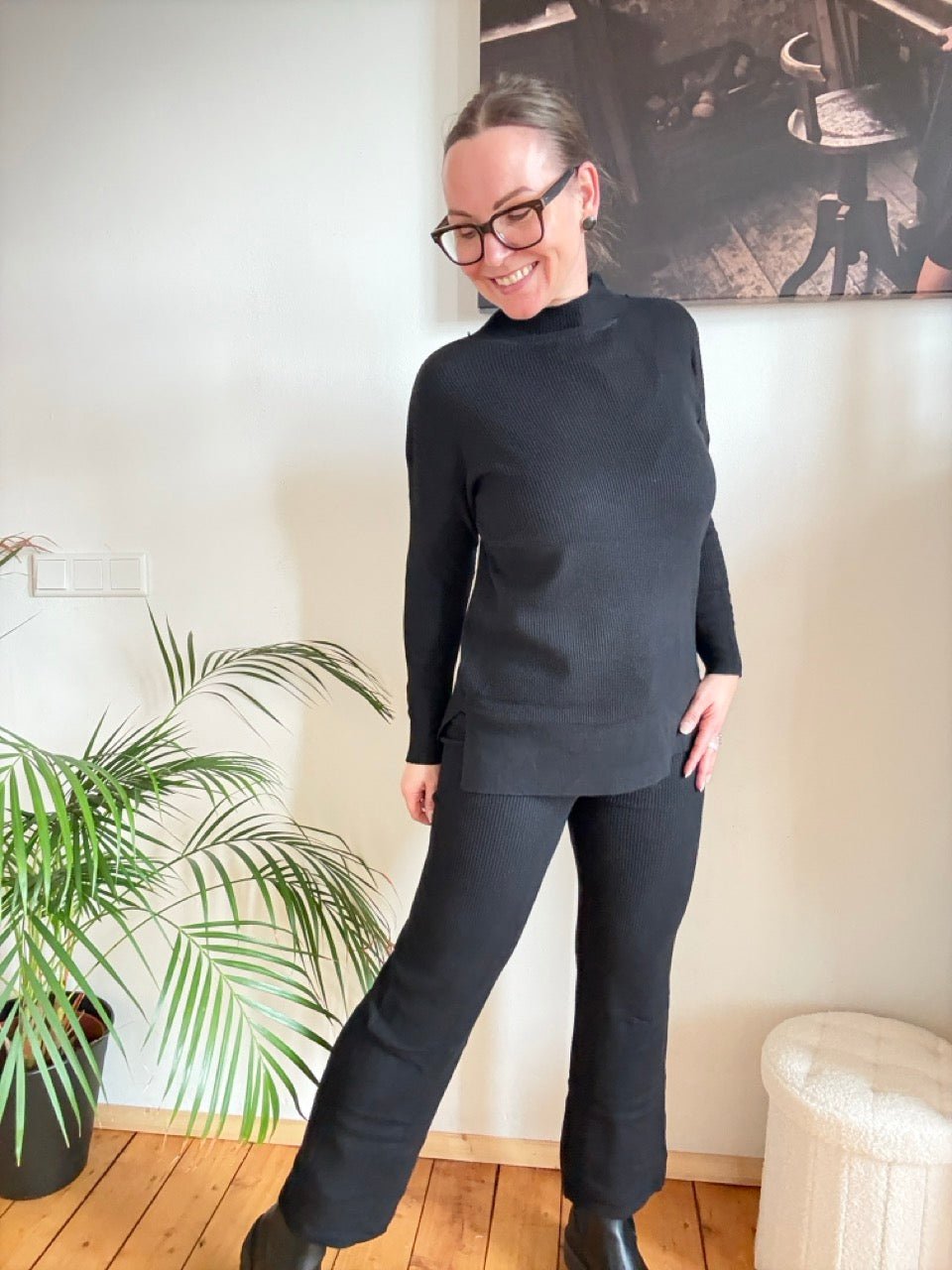 Set Pulli & Hose Schwarz - FROLLEIN KÄTHE Shop