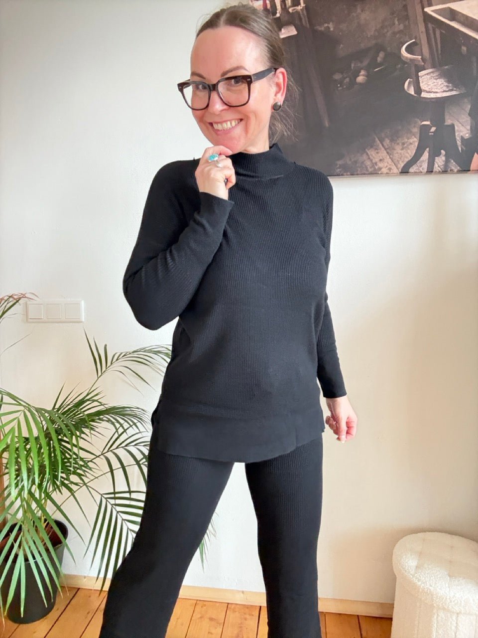 Set Pulli & Hose Schwarz - FROLLEIN KÄTHE Shop