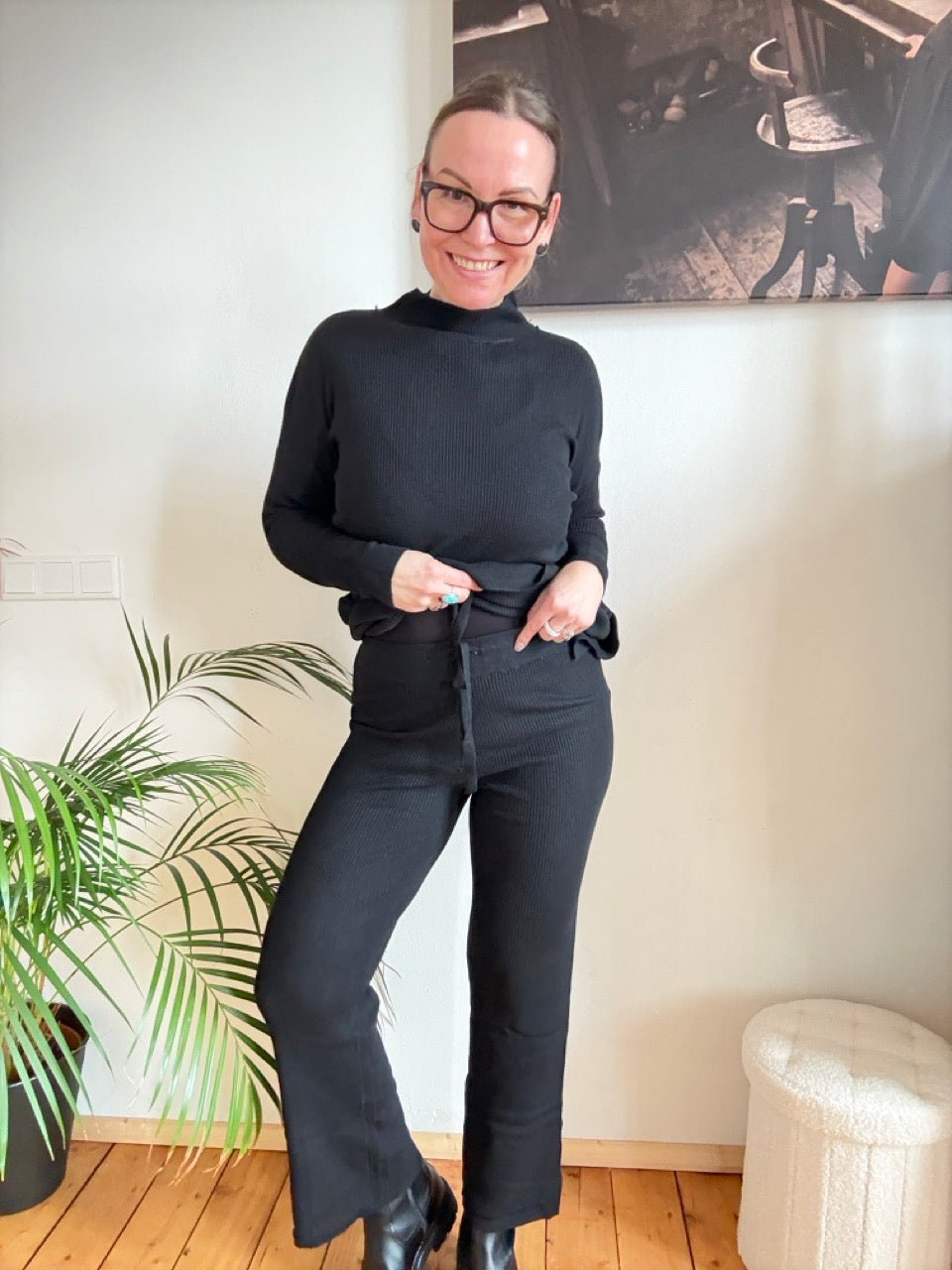 Set Pulli & Hose Schwarz - FROLLEIN KÄTHE Shop