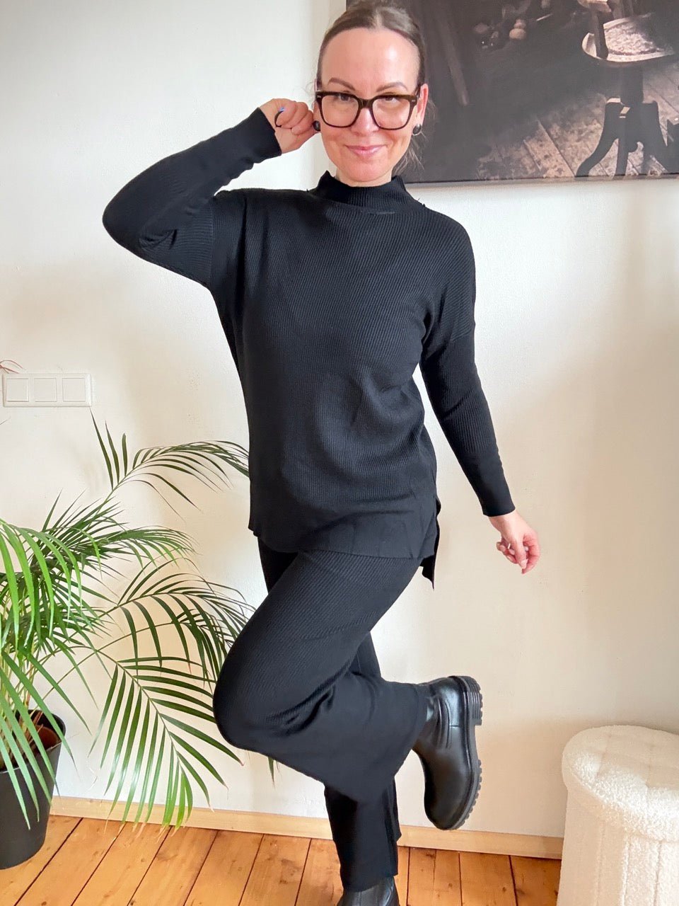 Set Pulli & Hose Schwarz - FROLLEIN KÄTHE Shop