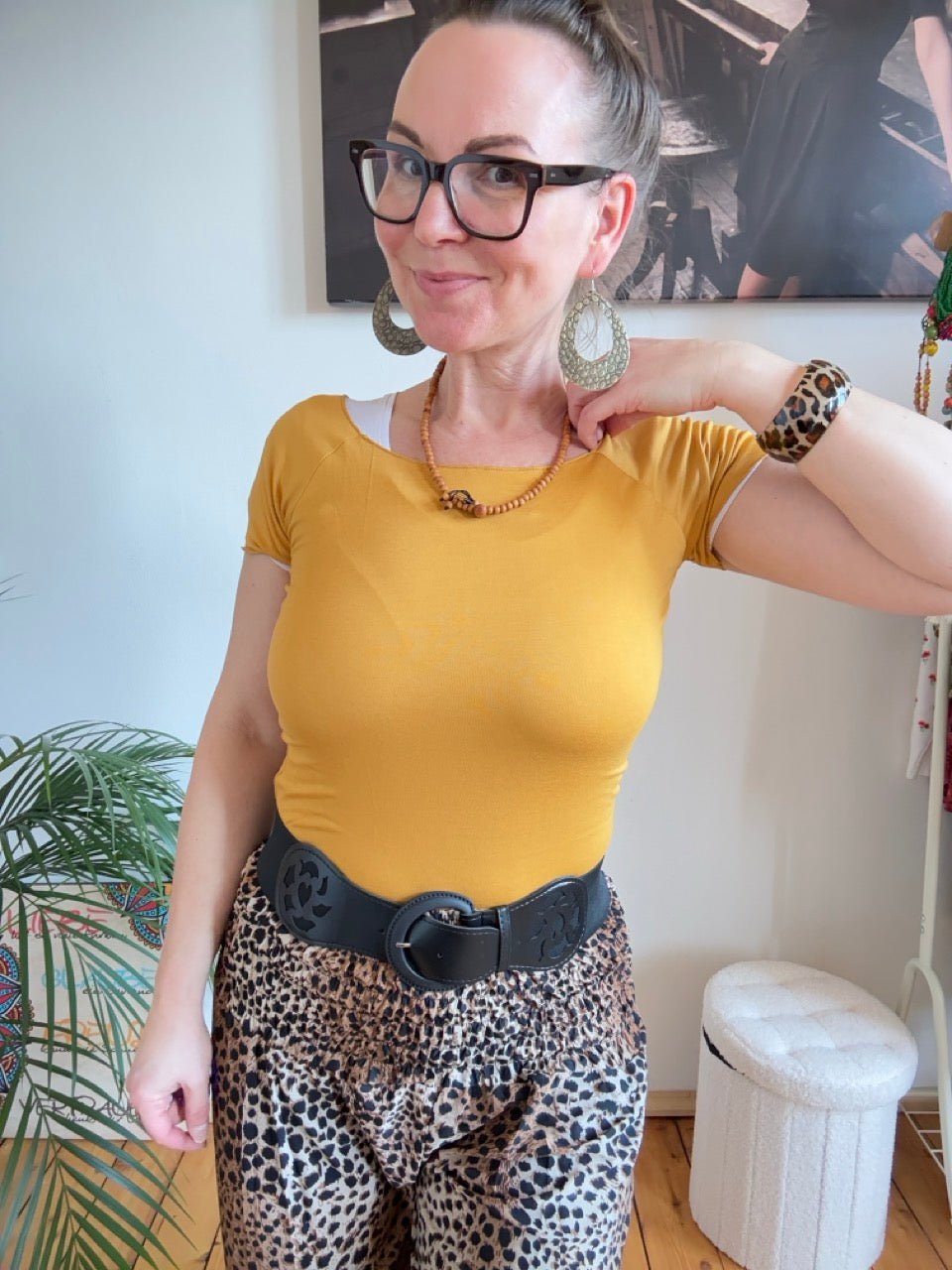 Shirt Basic Star Mais Gelb - FROLLEIN KÄTHE Shop