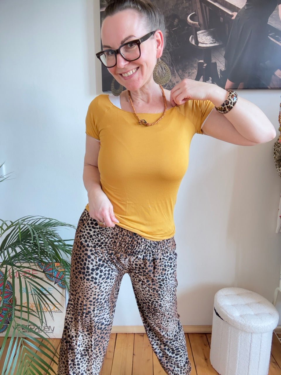 Shirt Basic Star Mais Gelb - FROLLEIN KÄTHE Shop