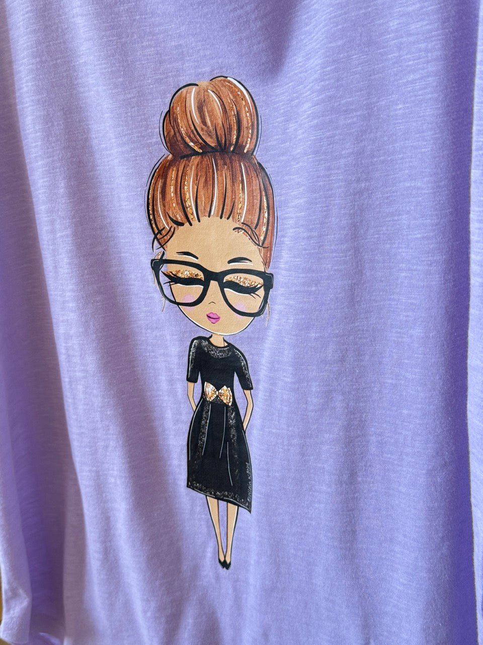 Shirt Edelmädel Long Slub Käthe Lavendel - FROLLEIN KÄTHE Shop