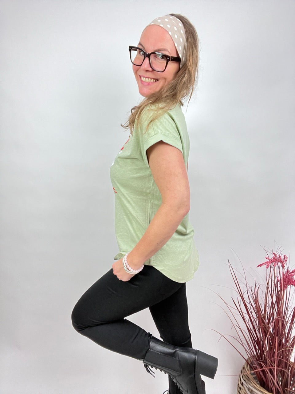 Shirt Edelmädel Long Slub Love your Body Mint - FROLLEIN KÄTHE Shop