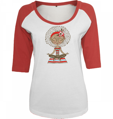 Shirt Edelmädel Meditation 2 Farbig - FROLLEIN KÄTHE Shop