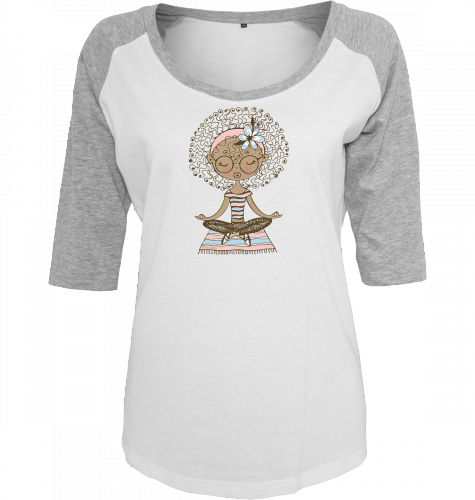 Shirt Edelmädel Meditation 2 Farbig - FROLLEIN KÄTHE Shop