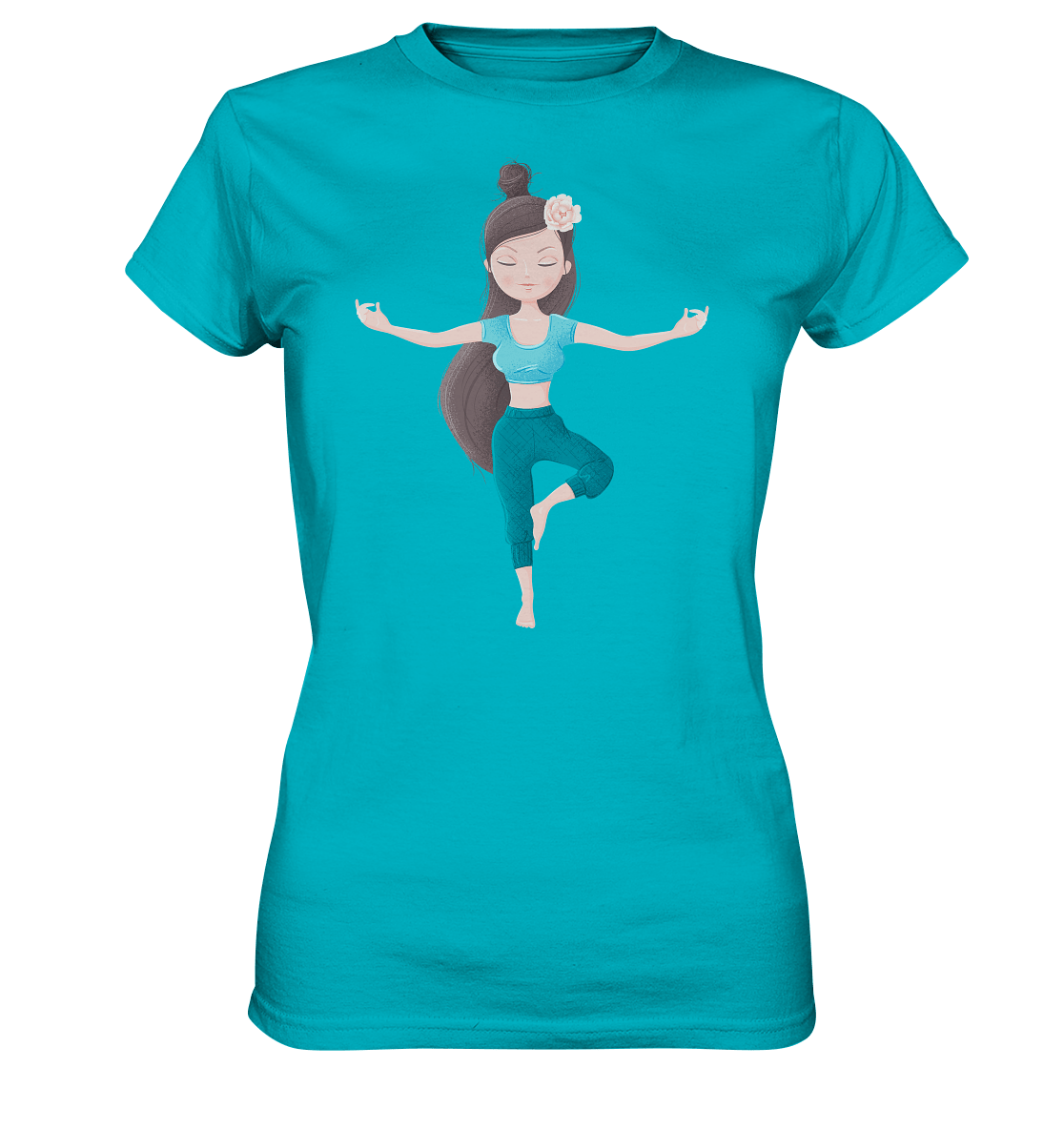 Shirt Edelmädel Premium Yoga Girl Tree - versch. Farben - FROLLEIN KÄTHE Shop