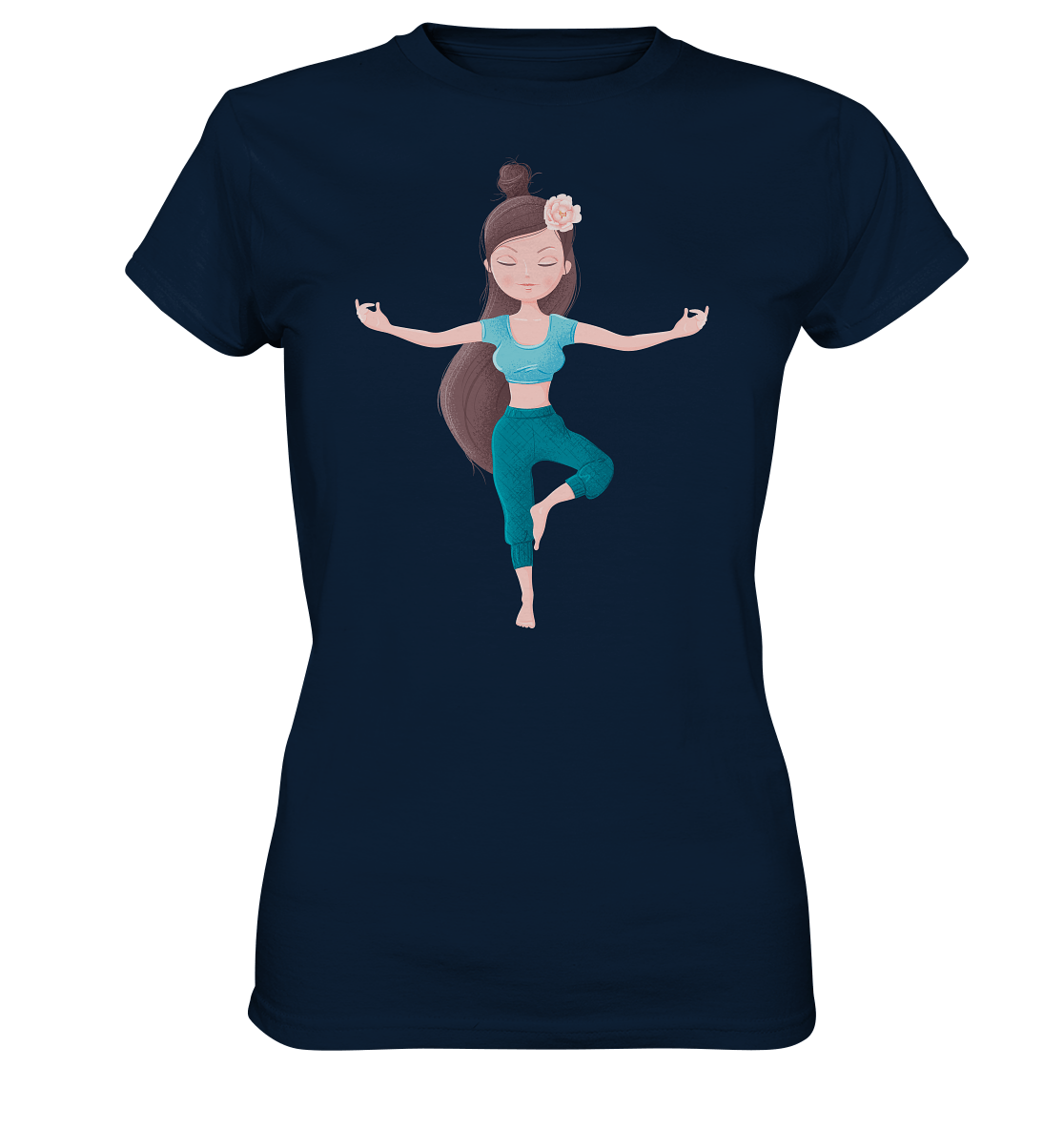 Shirt Edelmädel Premium Yoga Girl Tree - versch. Farben - FROLLEIN KÄTHE Shop