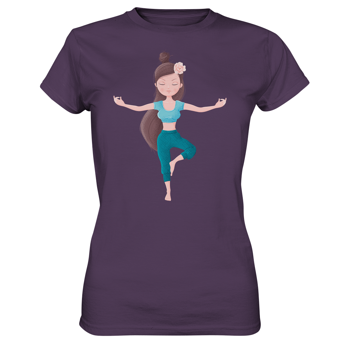 Shirt Edelmädel Premium Yoga Girl Tree - versch. Farben - FROLLEIN KÄTHE Shop