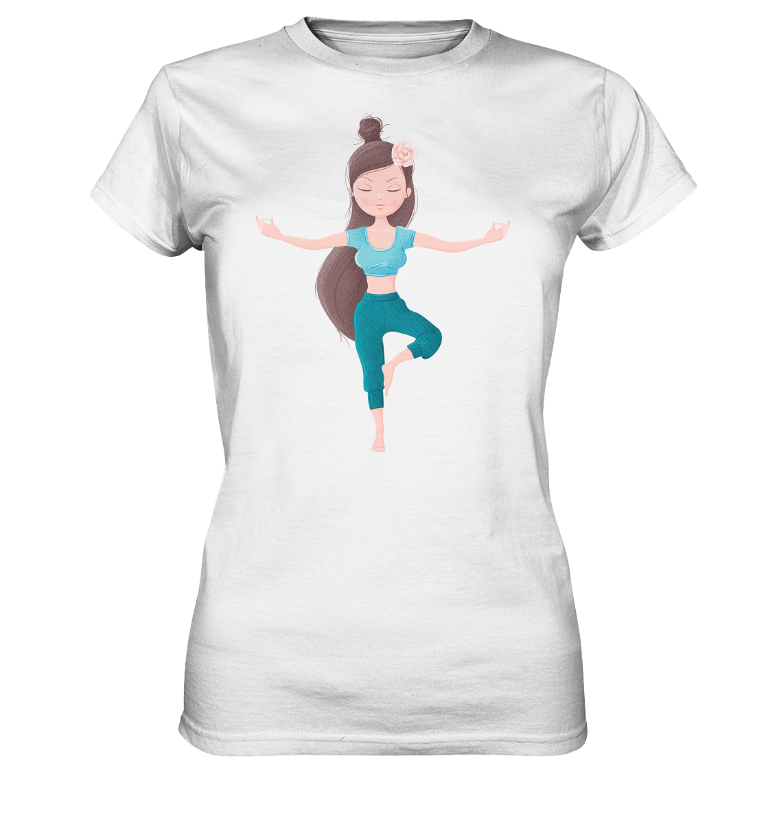 Shirt Edelmädel Premium Yoga Girl Tree - versch. Farben - FROLLEIN KÄTHE Shop