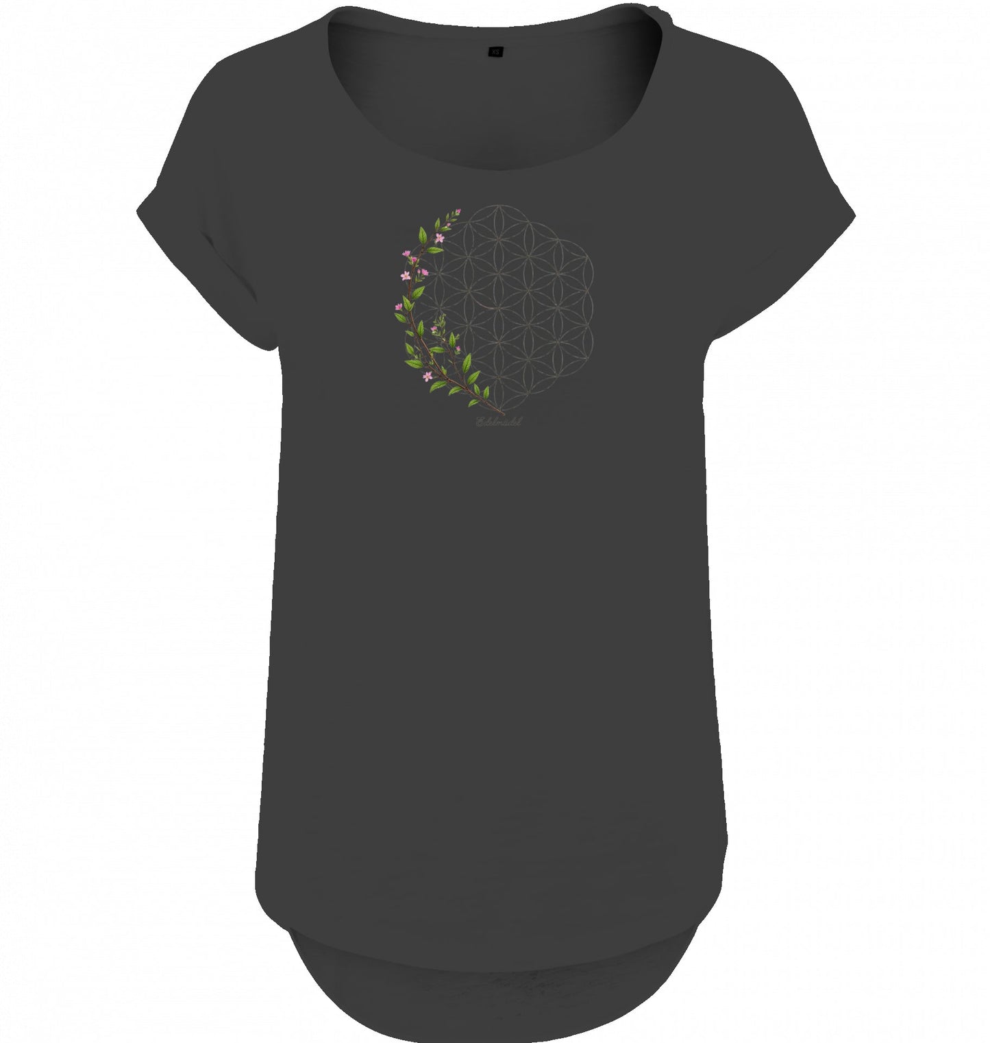 Shirt Edelmädel Slub Blume des Lebens - FROLLEIN KÄTHE Shop