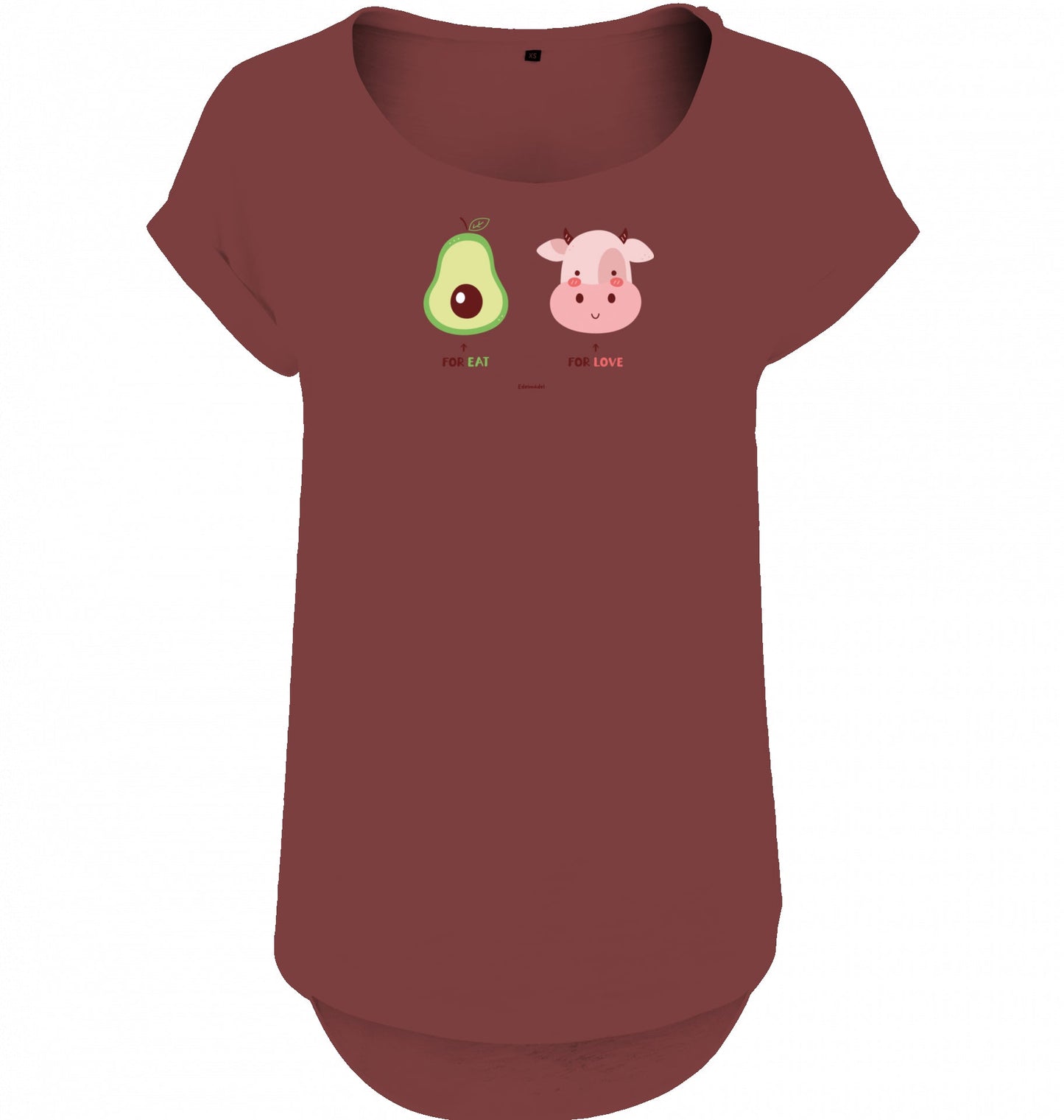 Shirt Edelmädel Slub for eat for love - FROLLEIN KÄTHE Shop