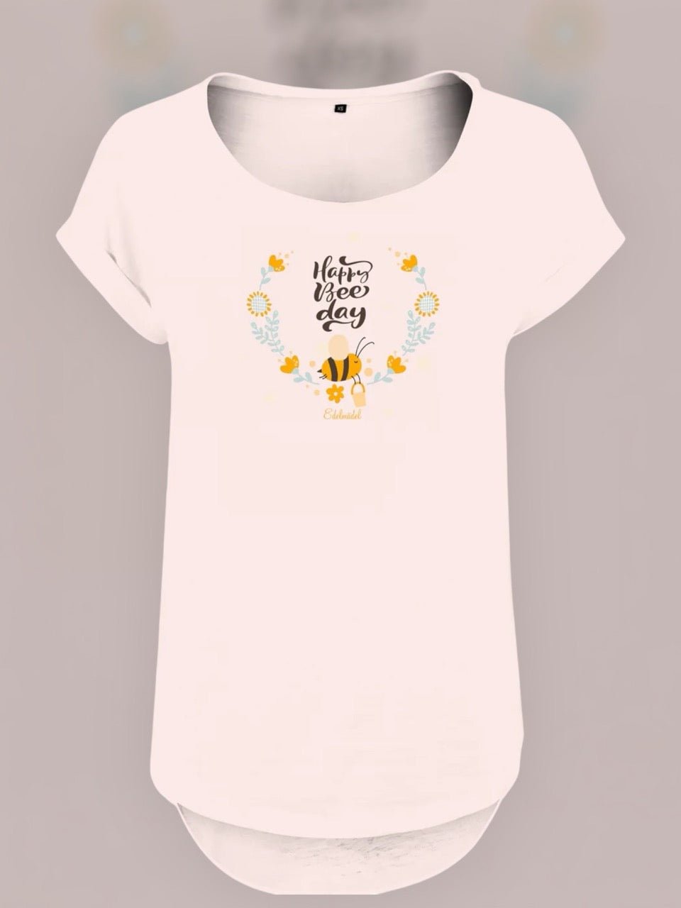 Shirt Edelmädel Slub Happy Bee day - FROLLEIN KÄTHE Shop