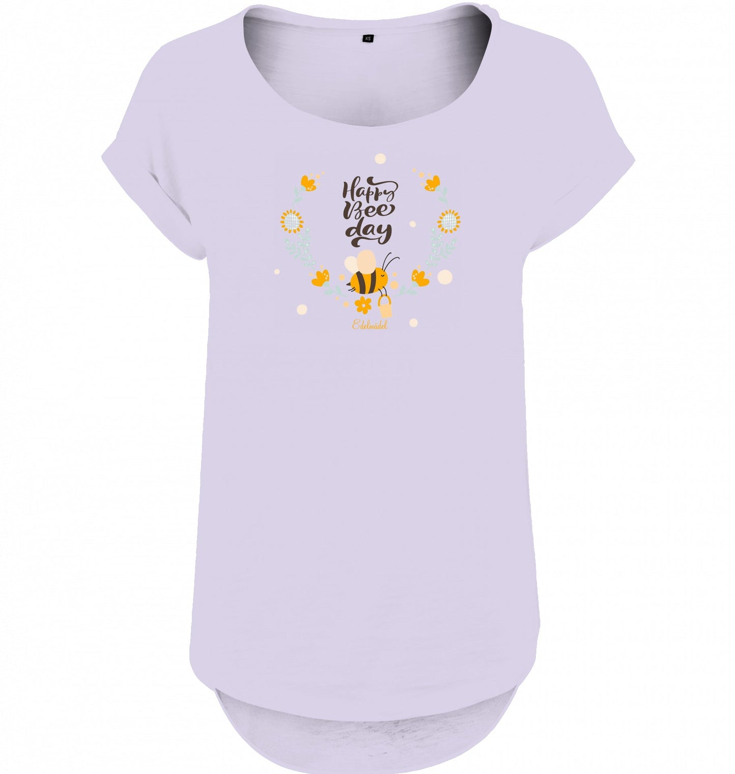 Shirt Edelmädel Slub Happy Bee day - FROLLEIN KÄTHE Shop