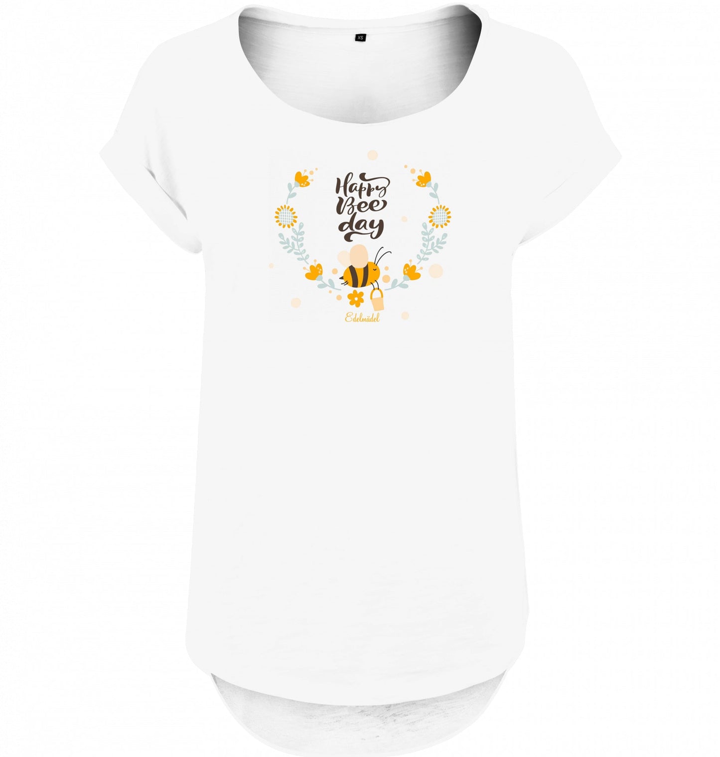 Shirt Edelmädel Slub Happy Bee day - FROLLEIN KÄTHE Shop