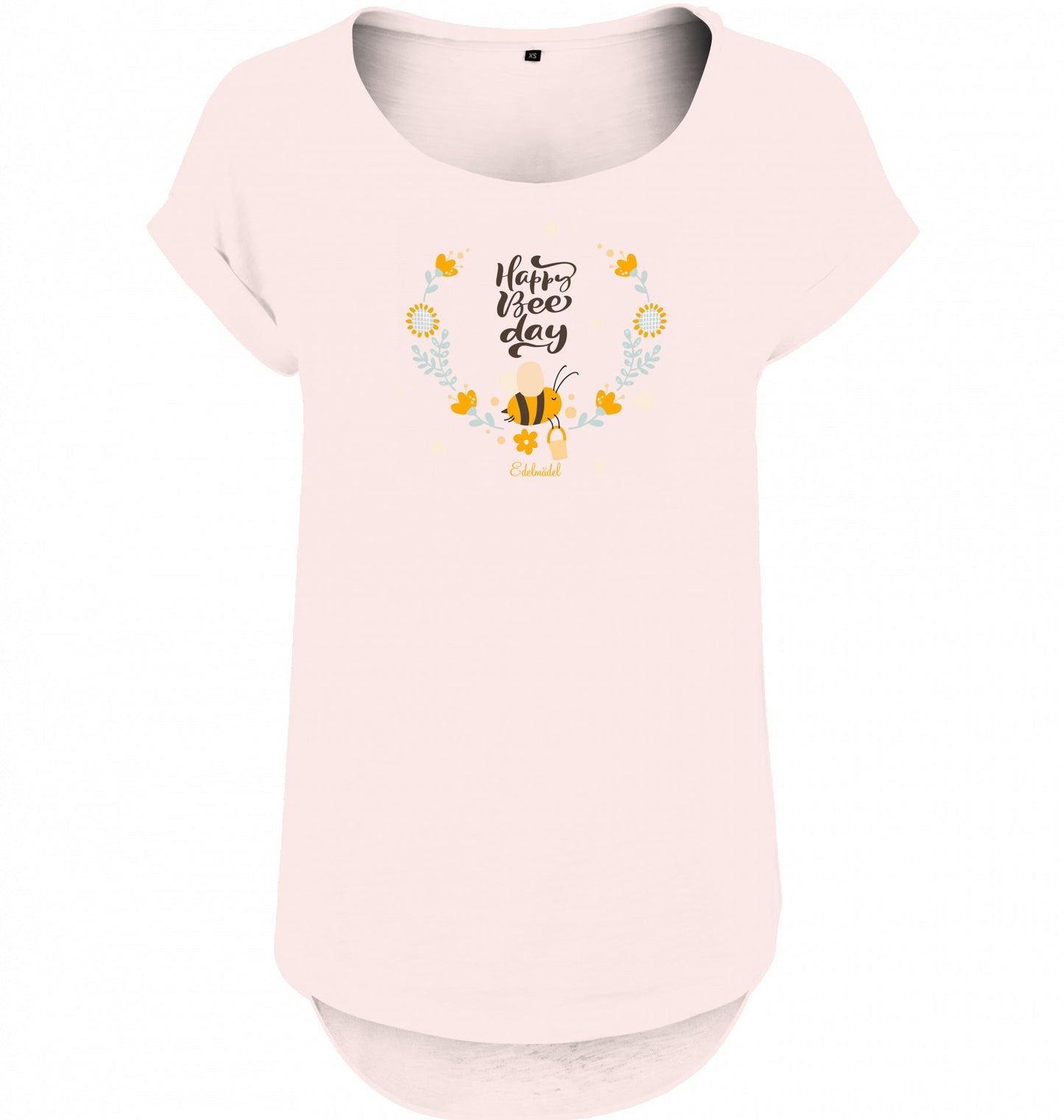 Shirt Edelmädel Slub Happy Bee day - FROLLEIN KÄTHE Shop