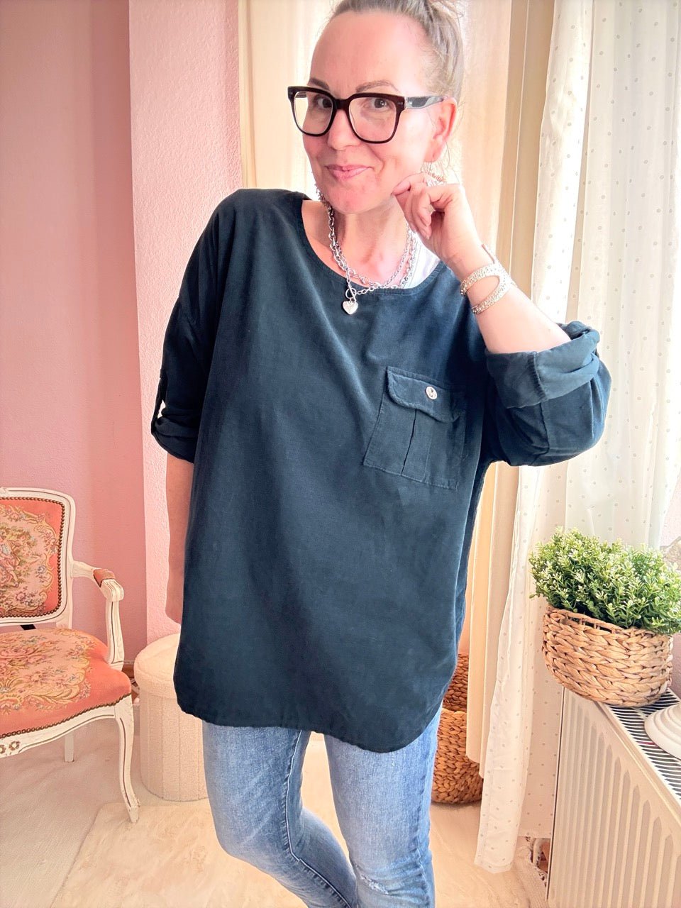 Shirt Florentine Schwarz - FROLLEIN KÄTHE Shop