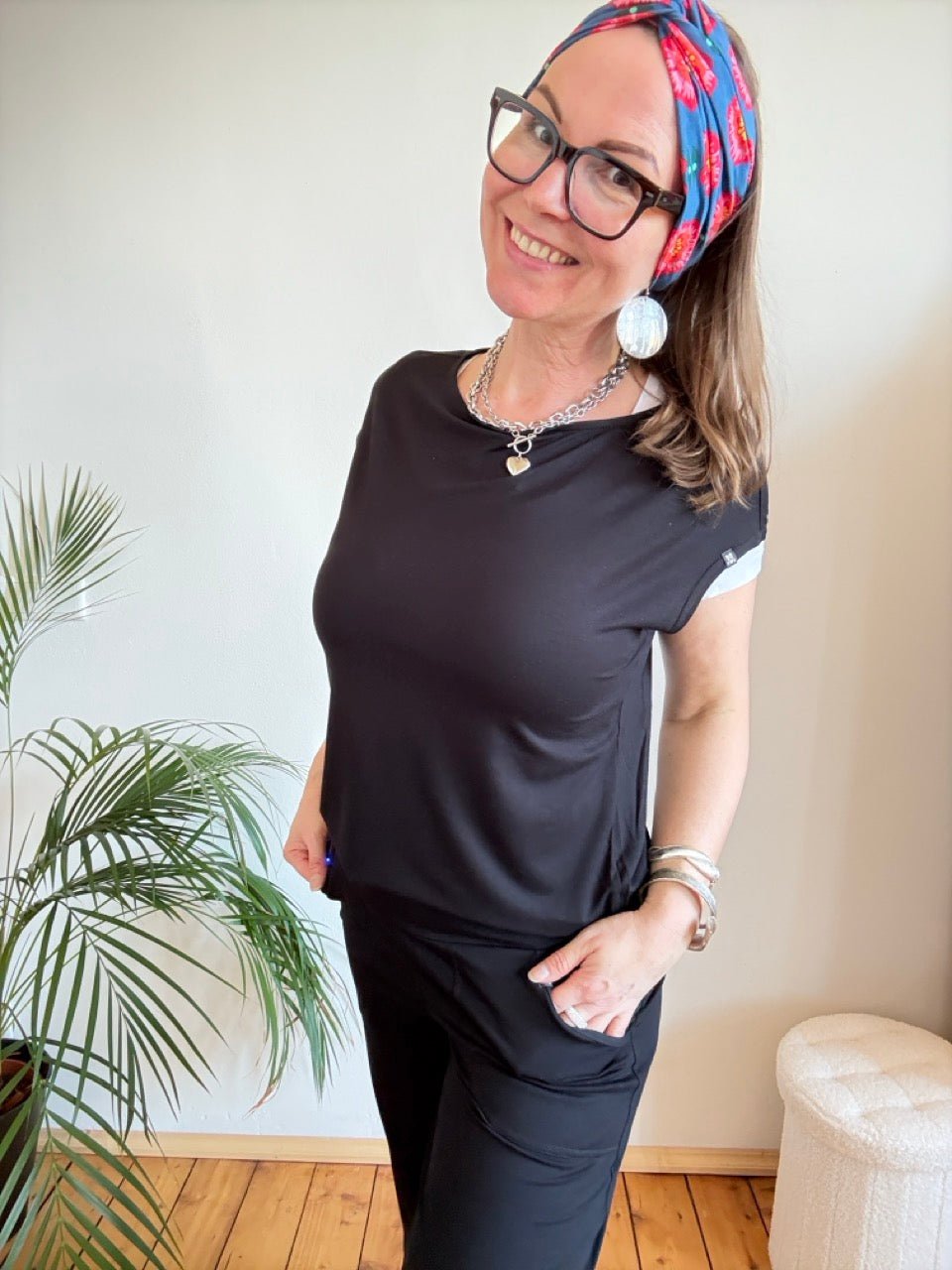 Shirt Flow Girl Schwarz - FROLLEIN KÄTHE Shop