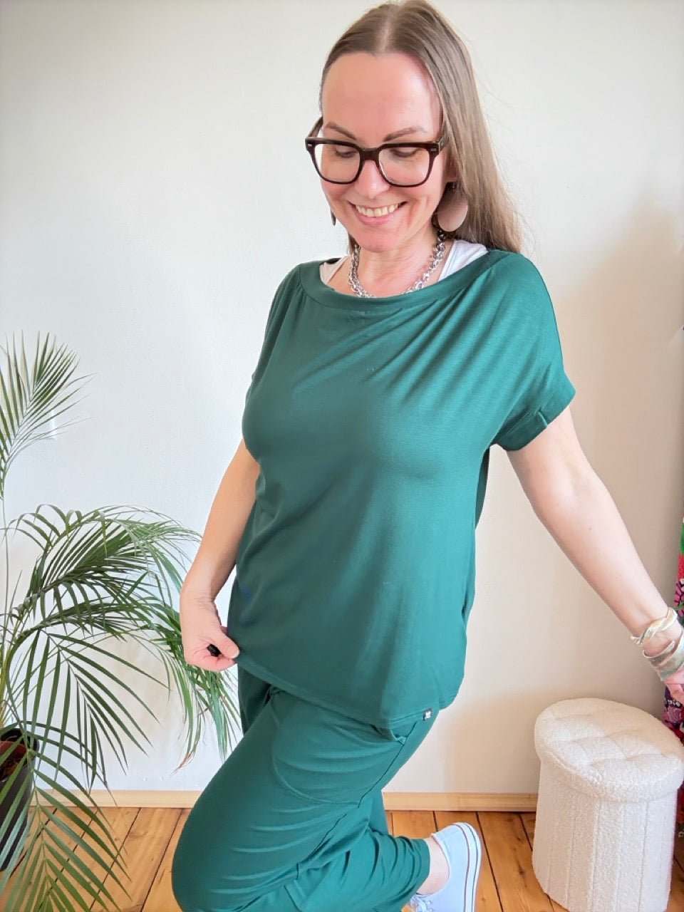 Shirt Flow Grün - FROLLEIN KÄTHE Shop