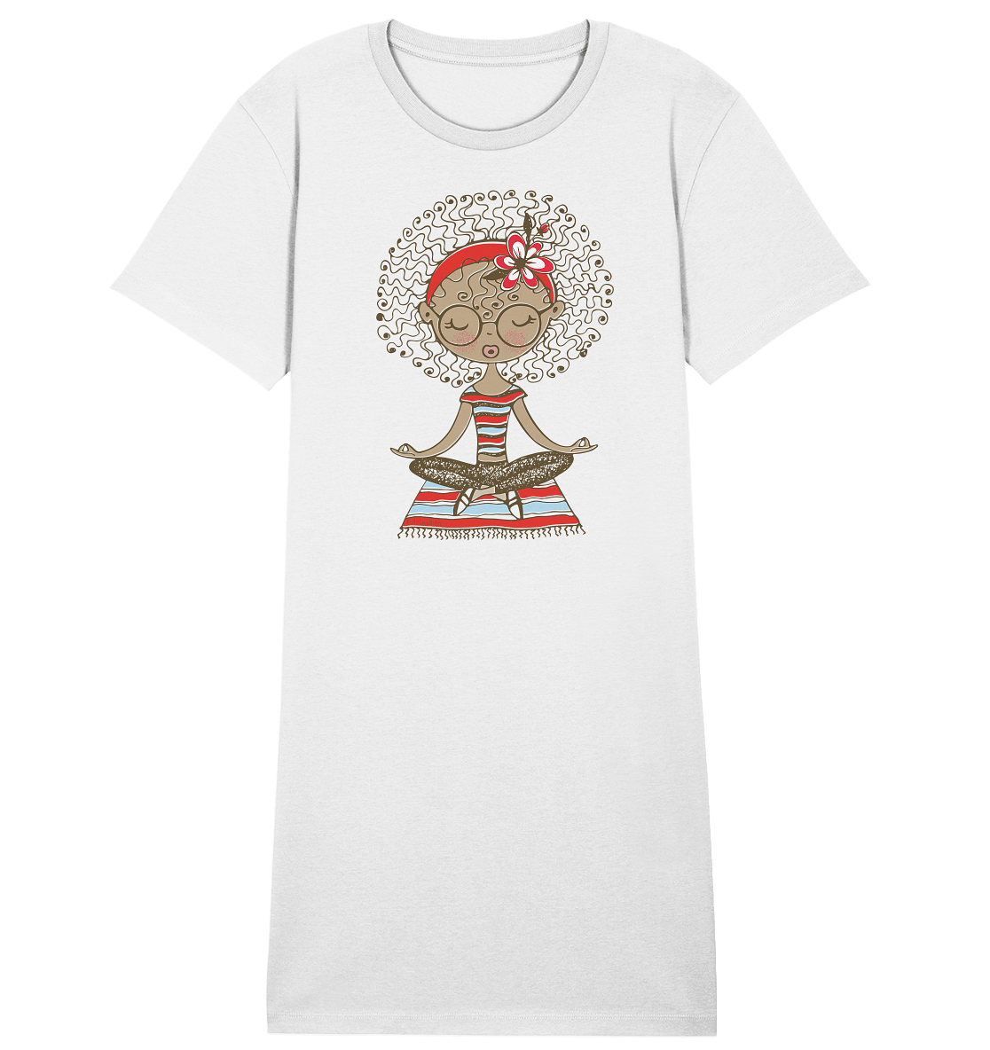 Shirt Kleid Edelmädel Organic Meditation Girl - FROLLEIN KÄTHE Shop