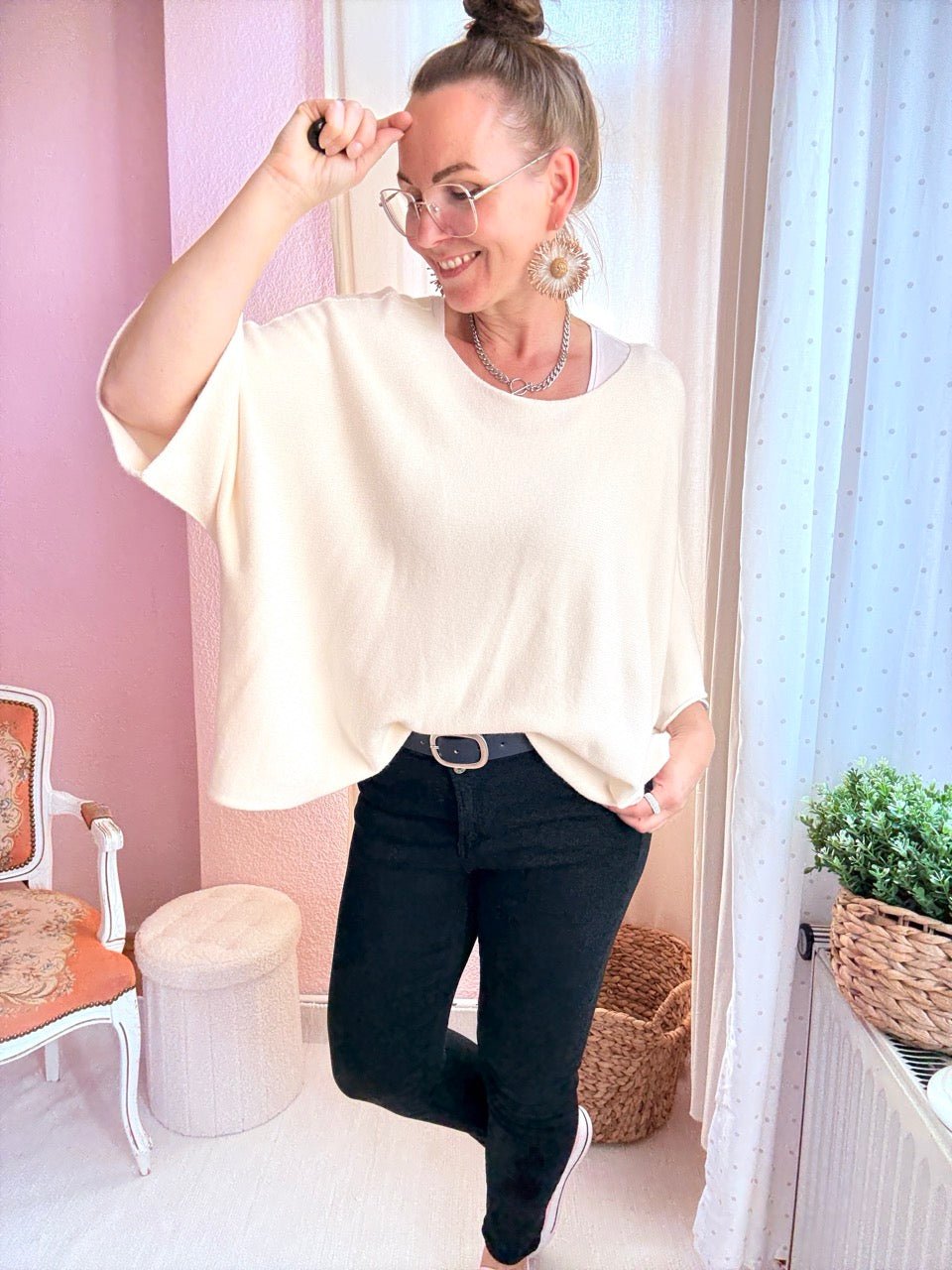 Shirt Kurz Pulli Strickhit viele Farben - FROLLEIN KÄTHE Shop