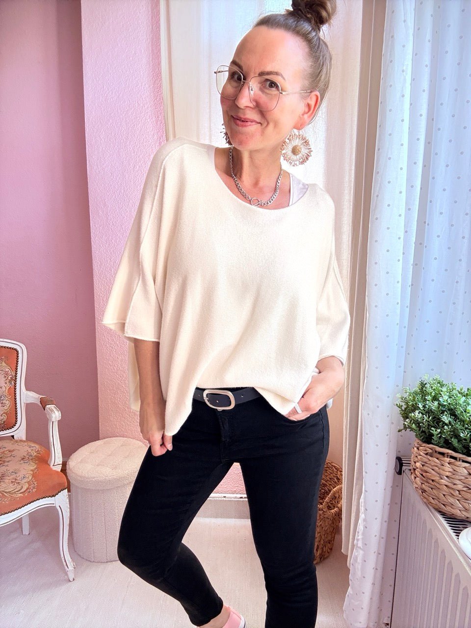 Shirt Kurz Pulli Strickhit viele Farben - FROLLEIN KÄTHE Shop