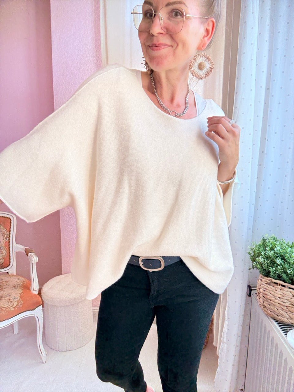 Shirt Kurz Pulli Strickhit viele Farben - FROLLEIN KÄTHE Shop