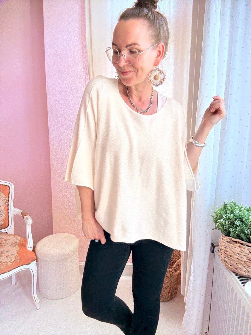 Shirt Kurz Pulli Strickhit viele Farben - FROLLEIN KÄTHE Shop