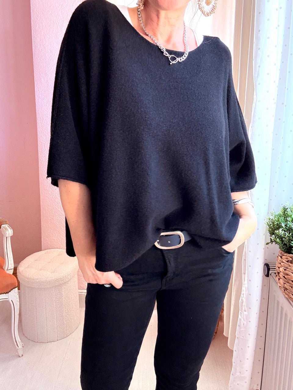 Shirt Kurz Pulli Strickhit viele Farben - FROLLEIN KÄTHE Shop